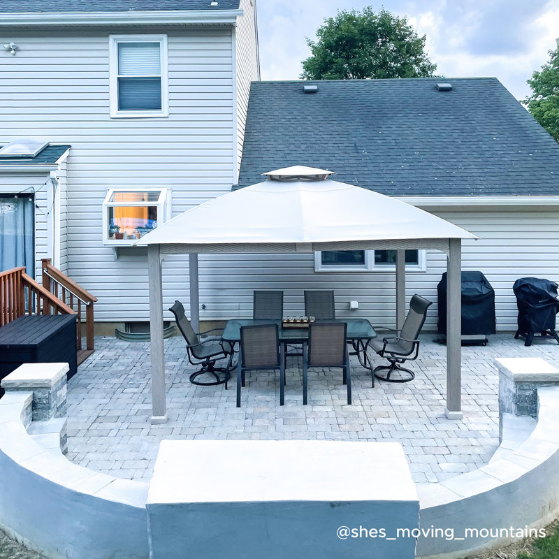 Sunjoy 11 ft. x 13 ft. Hudson Soft Top Gazebo with 5year Fade